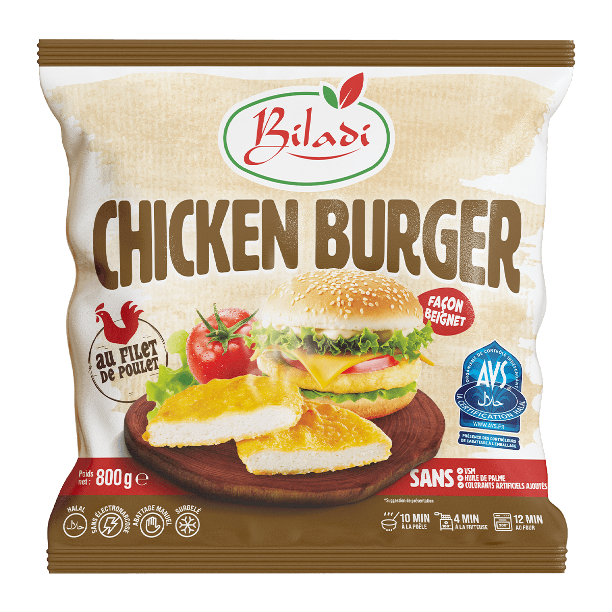 Chicken Burger Biladi 800g