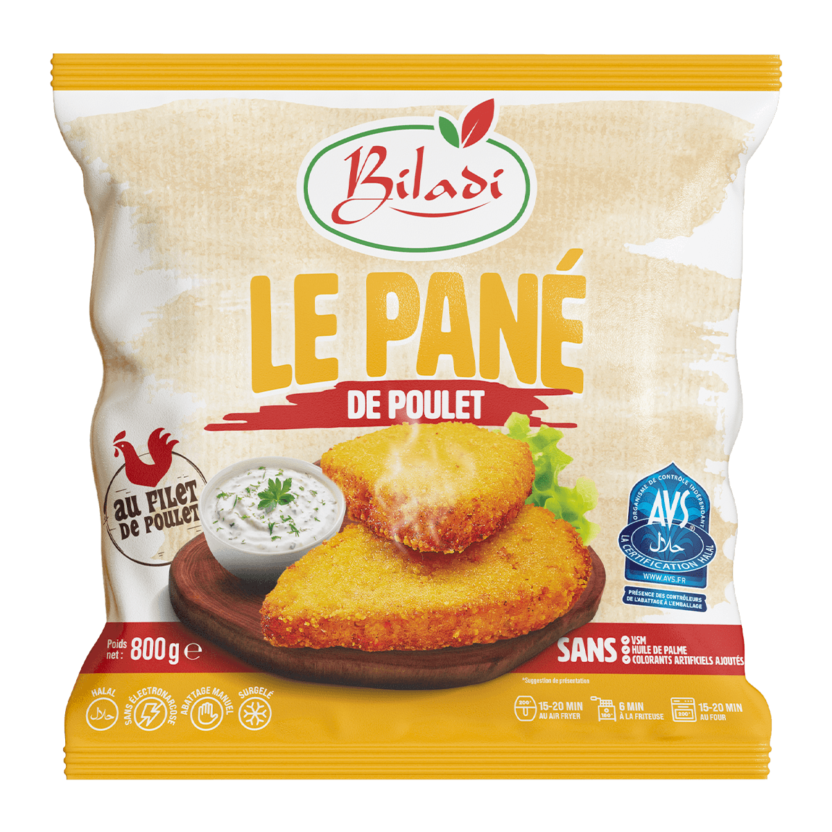 Le Pané de Poulet Biladi 800g