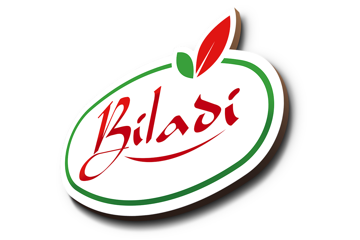 Logo Biladi sur fond rouge